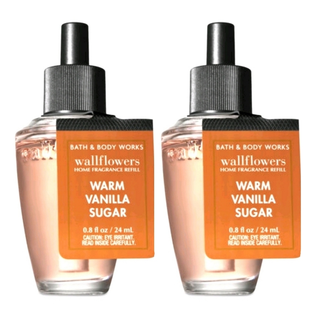 2 WARM VANILLA SUGAR WALLFLOWER REFILLS 2-PACKS BY BATH AND BODY WORKS